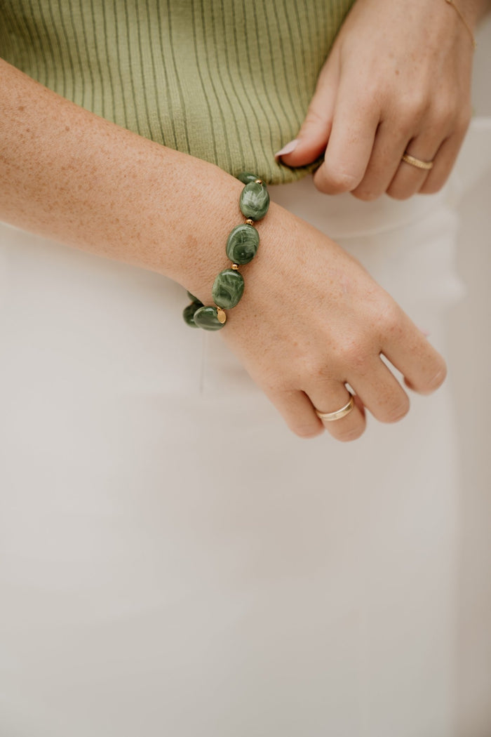 Olga armband groen - Bij Keesje - Bij Keesje - accessoires
