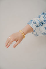 Olga armband hartjes geel - Bij Keesje - Bij Keesje - accessoires