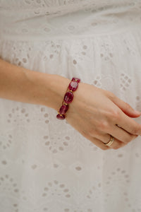 Olga armband paars - Bij Keesje - Bij Keesje - accessoires
