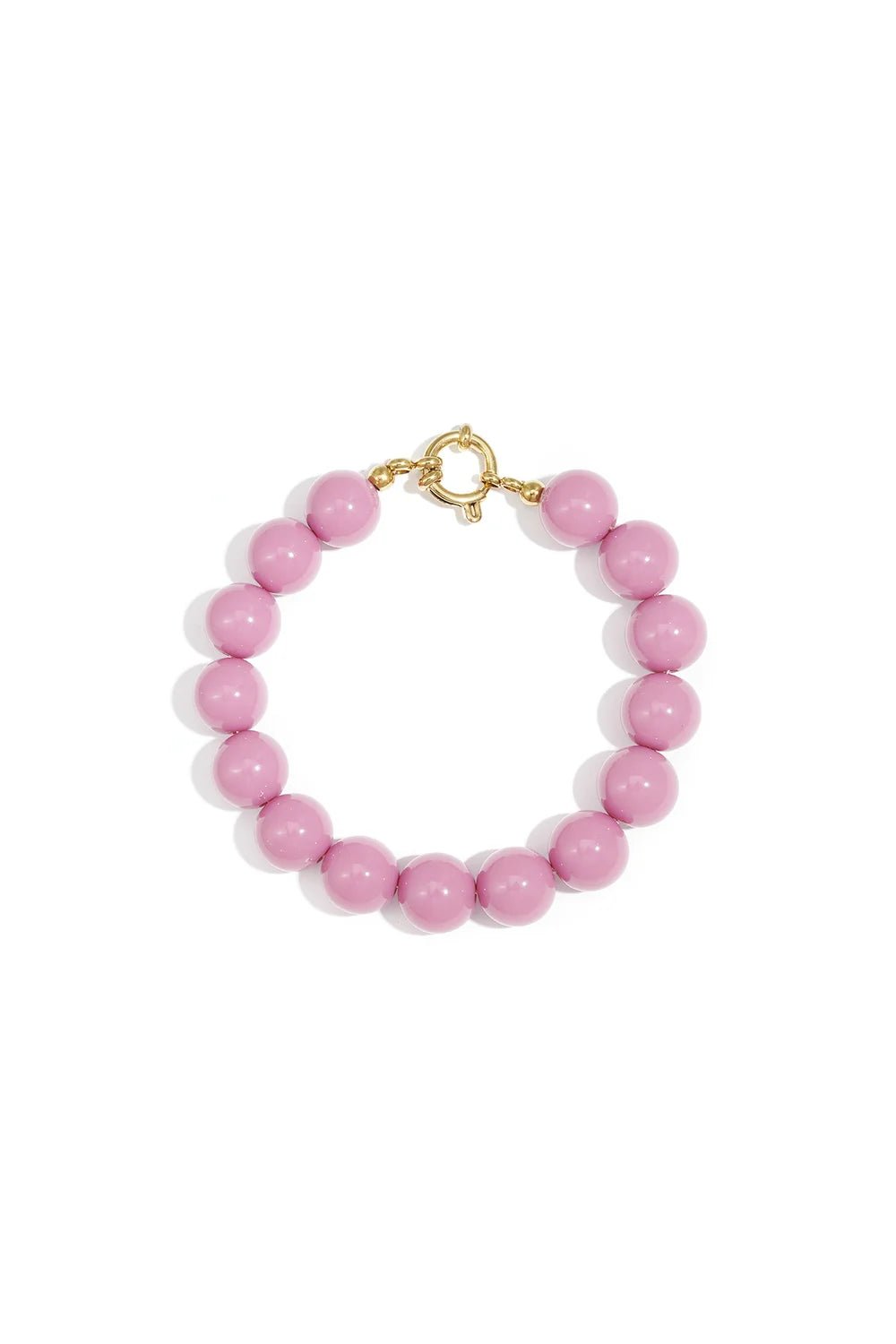 Olivia armband beaded poederroze - Bij Keesje - Bij Keesje - accessoires