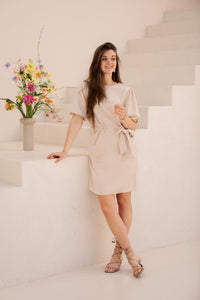 Olly jurkje champagne - Bij Keesje - Bij Keesje - Jurk