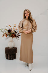 Olympia Skirt Brown Sugar