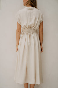 Omira jurk beige - Bij Keesje - Bij Keesje - Jurk