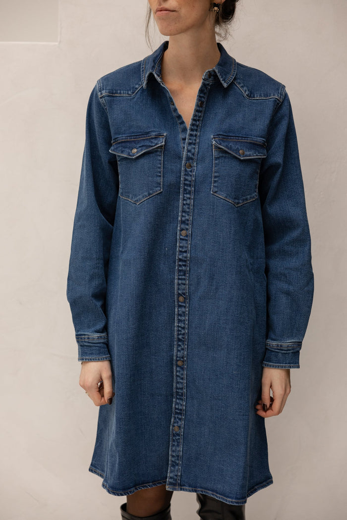 Onea dress denim SP - Bij Keesje