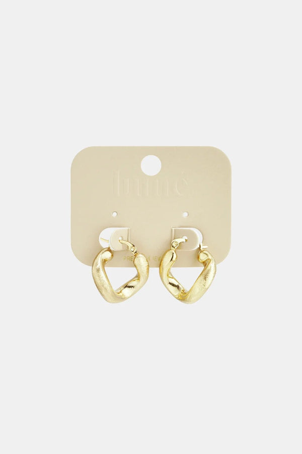 Oorbellen Amy irregular shape gold - Bij Keesje - Lumé - accessoires