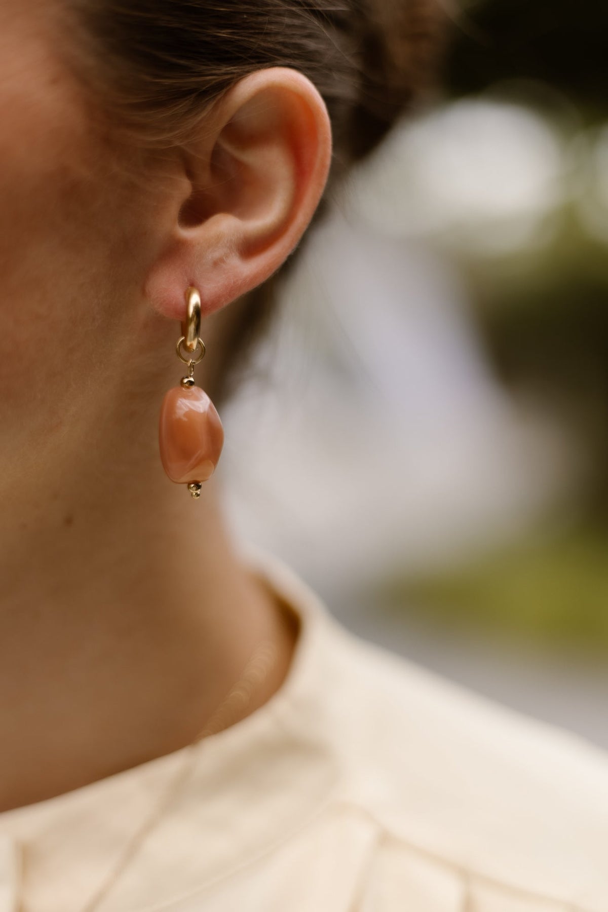 Oorbellen Anne deep pink - Bij Keesje - Bij Keesje - accessoires