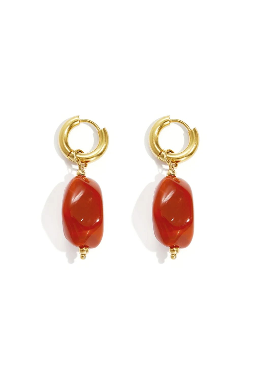 Oorbellen Anne orange/red - Bij Keesje - Bij Keesje - accessoires