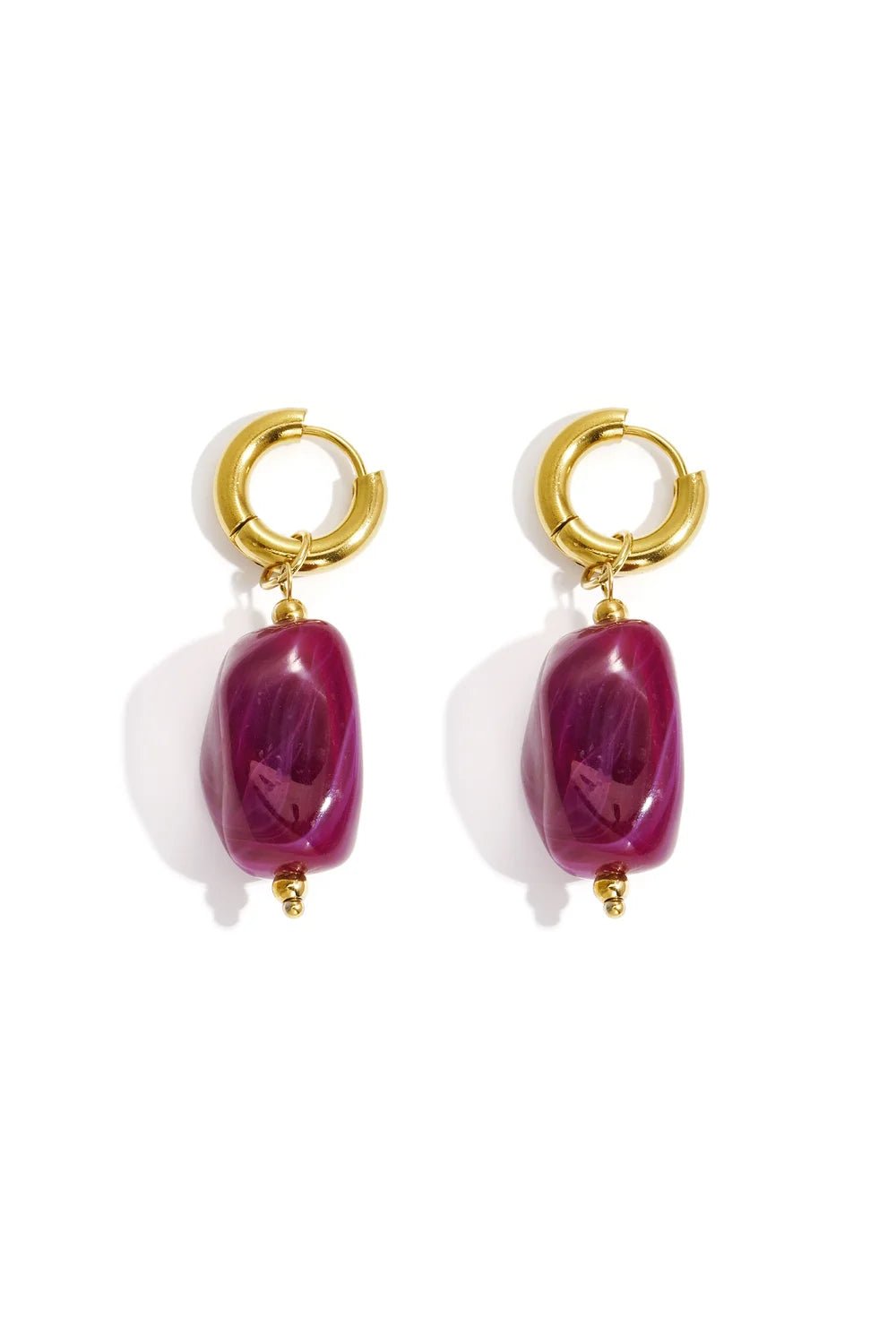 Oorbellen Anne purple - Bij Keesje - Bij Keesje - accessoires