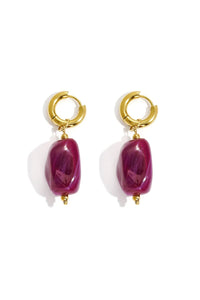 Oorbellen Anne purple - Bij Keesje - Bij Keesje - accessoires