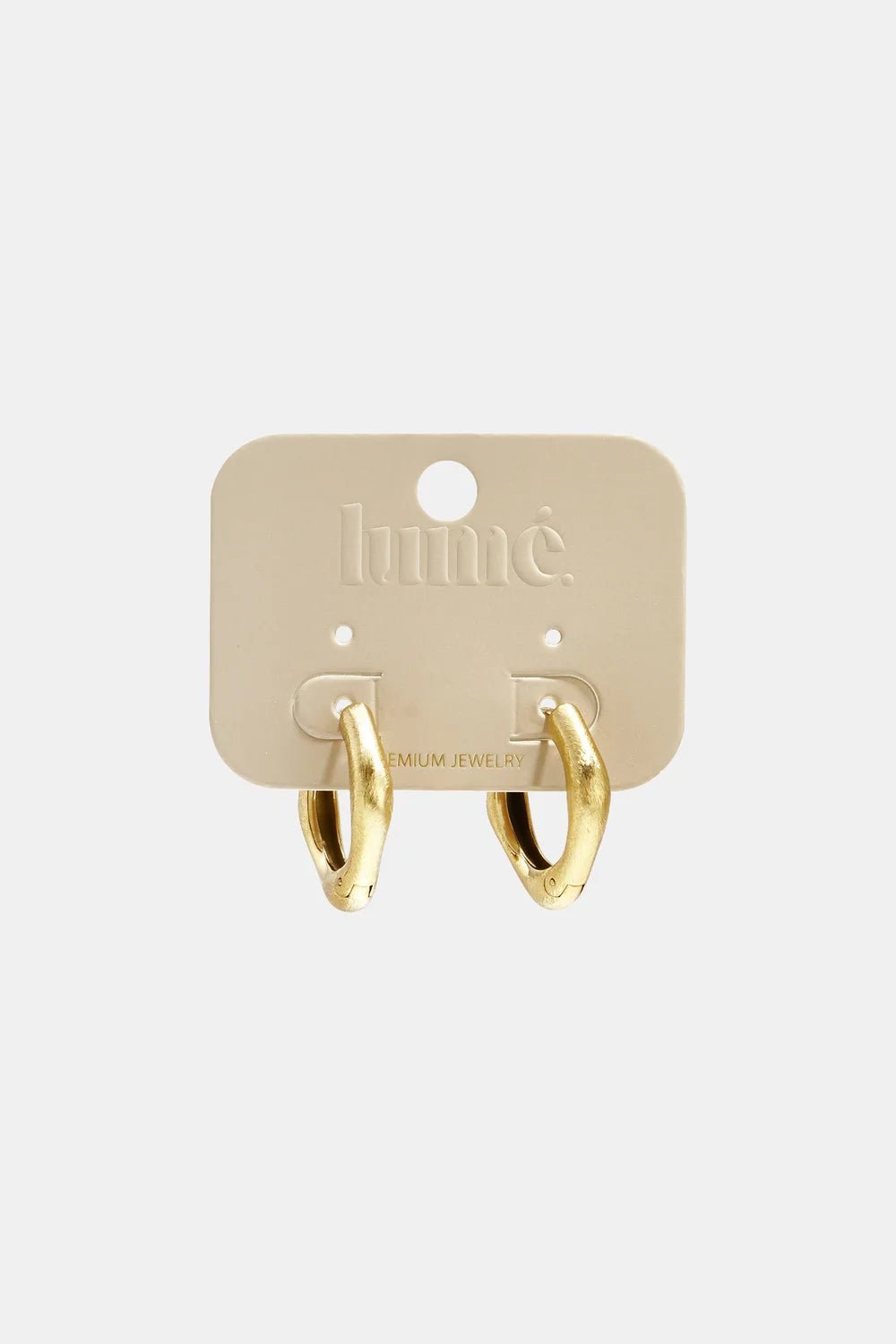 Oorbellen Annelien square gold - Bij Keesje - Lumé - accessoires