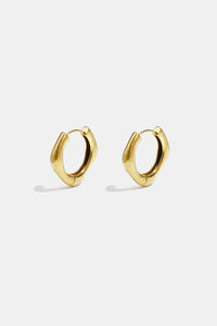 Oorbellen Annelien square gold - Bij Keesje - Lumé - accessoires