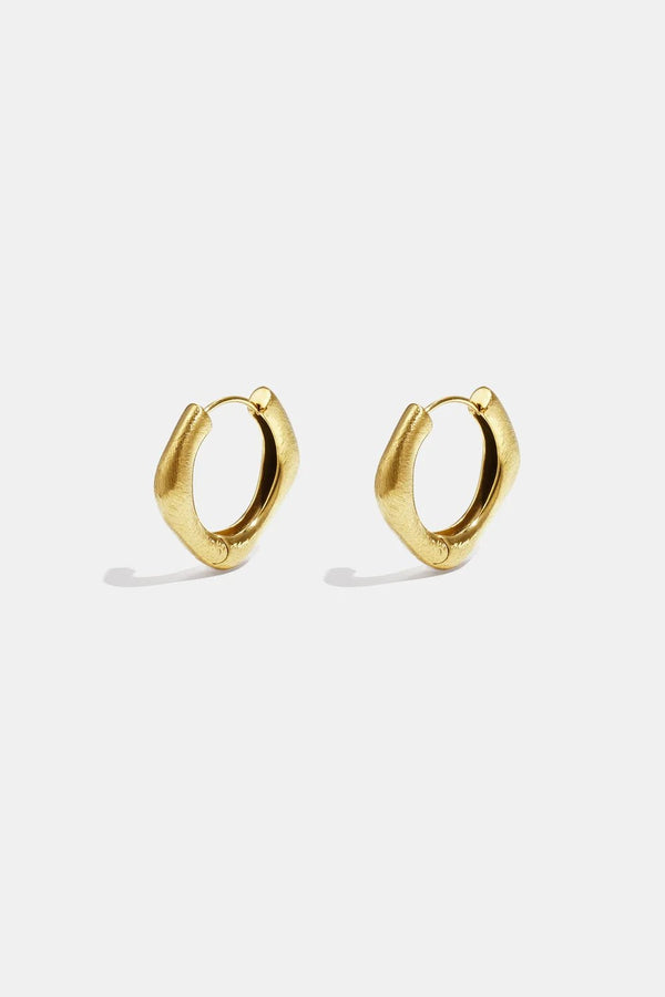 Oorbellen Annelien square gold - Bij Keesje - Lumé - accessoires