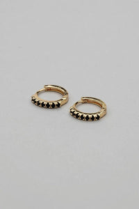 Oorbellen Black Hoops S - Bij Keesje - BOW19