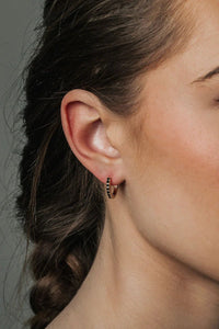 Oorbellen Black Hoops S - Bij Keesje - BOW19