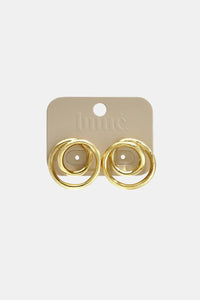 Oorbellen Britt spiral effect gold - Bij Keesje - Lumé - accessoires