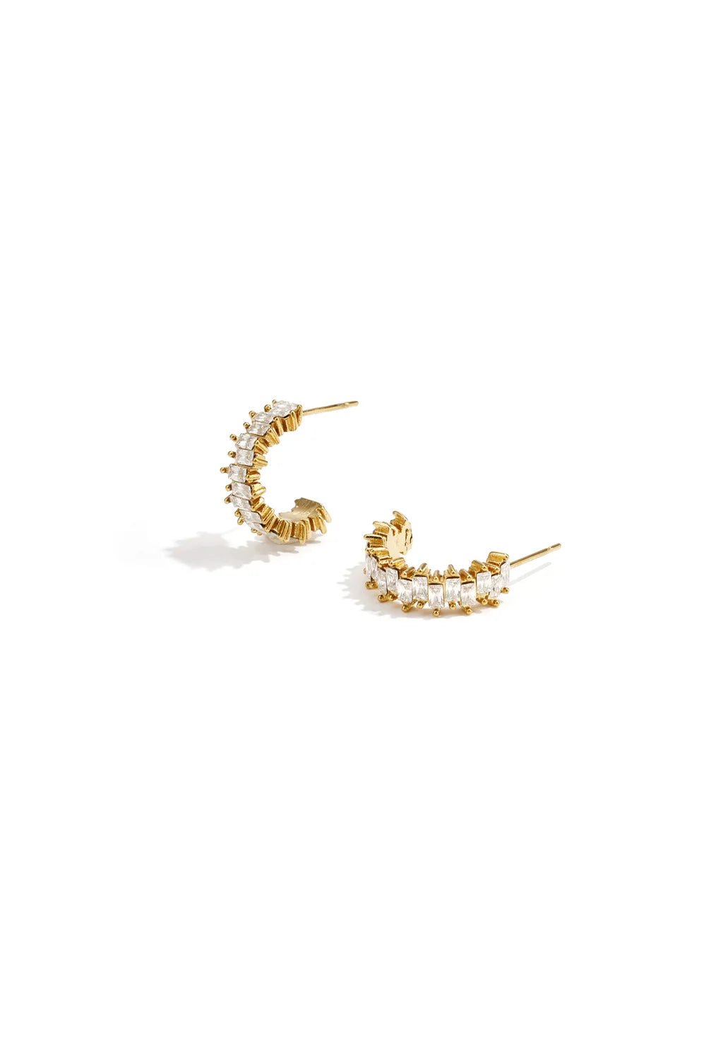 Oorbellen goud Zigzag - Bij Keesje - Bij Keesje - Oorbellen