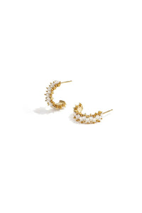 Oorbellen goud Zigzag - Bij Keesje - Bij Keesje - Oorbellen