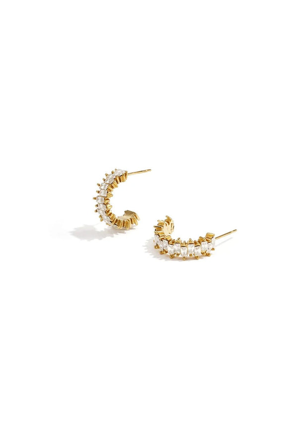Oorbellen goud Zigzag - Bij Keesje - Bij Keesje - Oorbellen