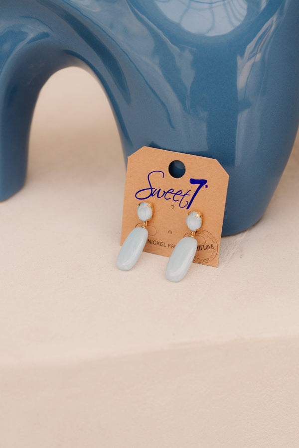 Oorbellen Jacky blauw 5608 - Bij Keesje - Bij Keesje - Oorbellen