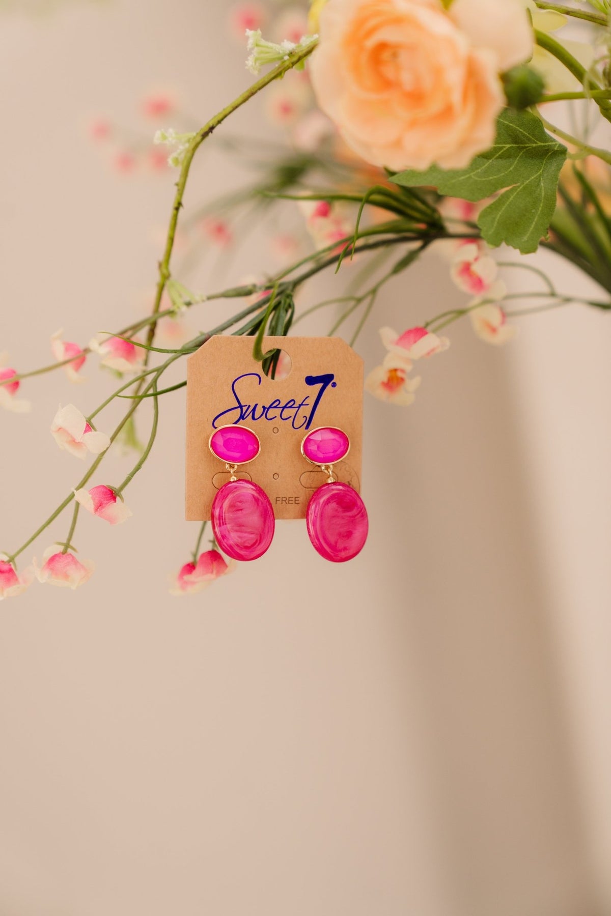 Oorbellen Jolie fuchsia 6015 - Bij Keesje - Bij Keesje - Oorbellen