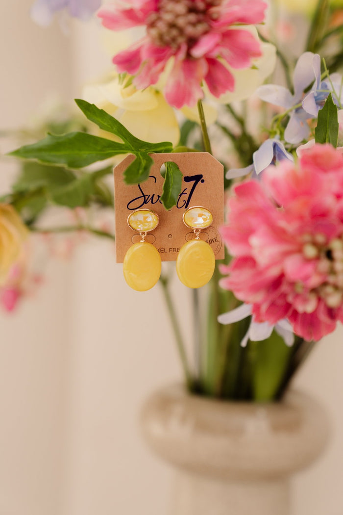 Oorbellen Jolie geel 6016 - Bij Keesje - Bij Keesje - Oorbellen