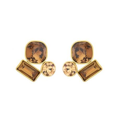 Oorbellen Judith beige/bruin 7111 - Bij Keesje - Bij Keesje - accessoires