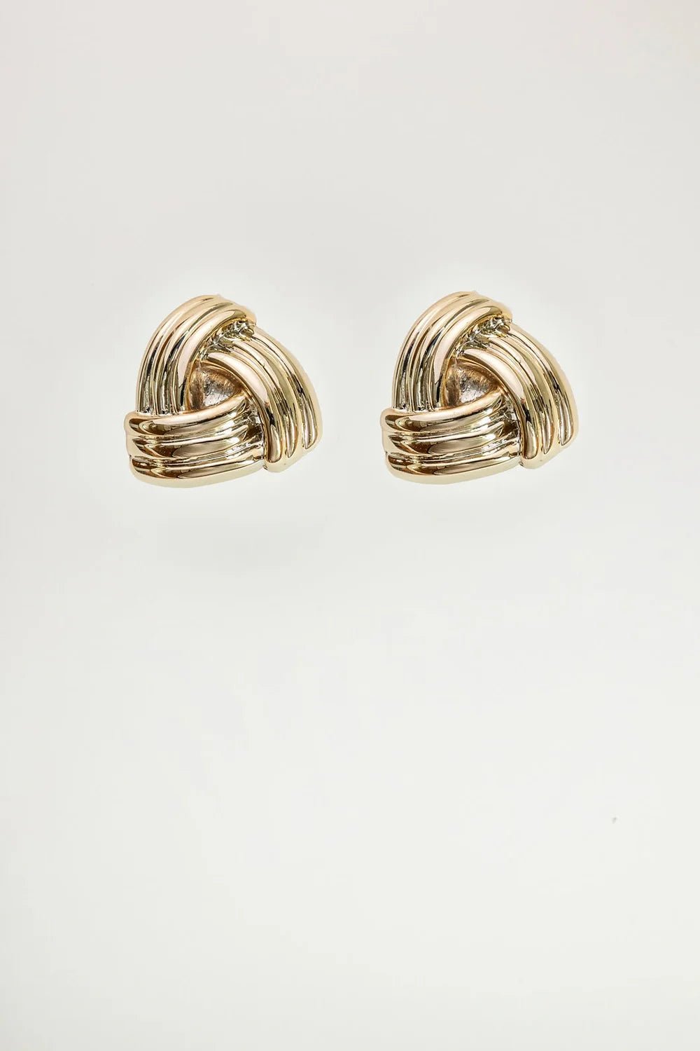 Oorbellen Knot Studs Gold - Bij Keesje - BOW19