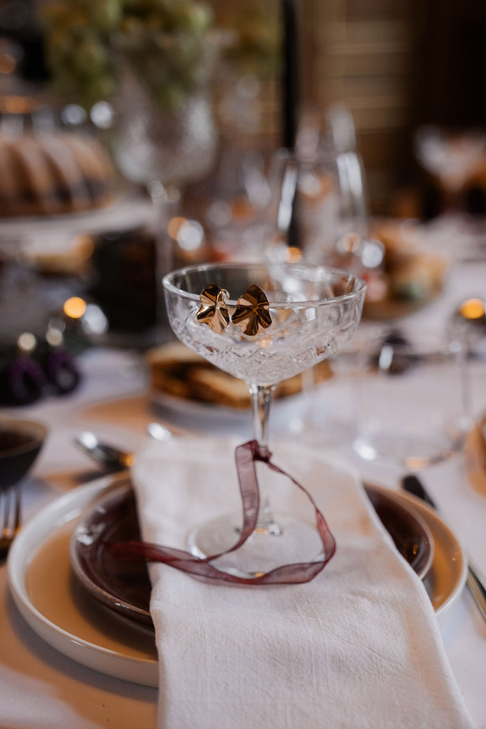 Oorbellen Lip Earrings Gold S - Bij Keesje - BOW19