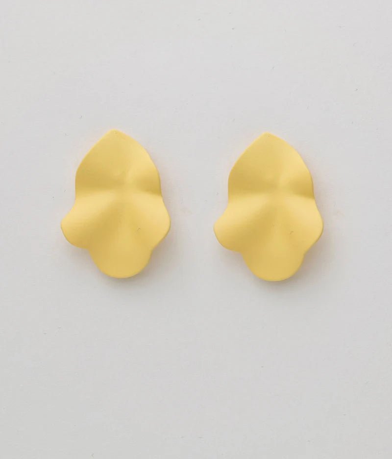 Oorbellen Lip Earrings Yellow S - Bij Keesje - BOW19
