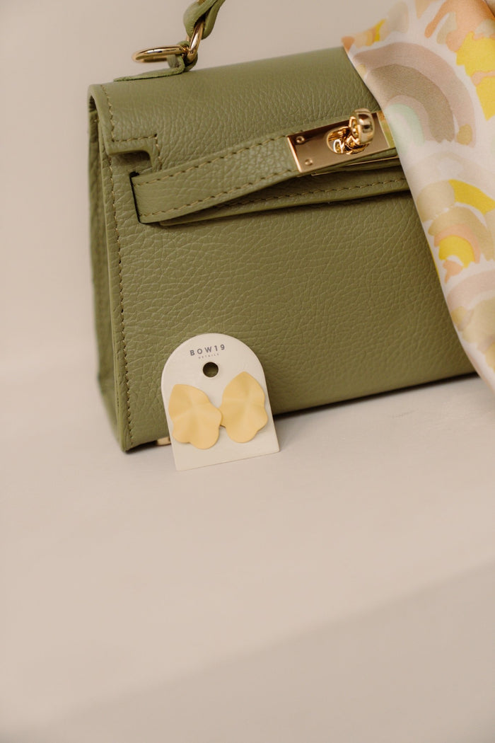 Oorbellen Lip Earrings Yellow S - Bij Keesje - BOW19 - 