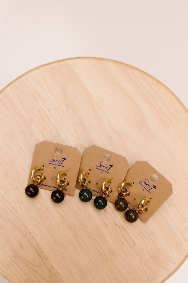 Oorbellen Marianne groen 3136 - Bij Keesje - Bij Keesje - accessoires