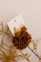 Oorbellen Mariella small flower khaki - Bij Keesje - Bij Keesje - Oorbellen
