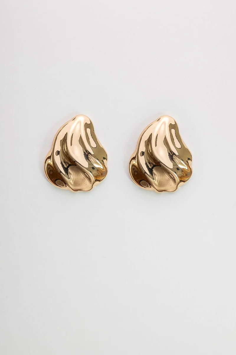 Oorbellen swirl goud - Bij Keesje - BOW19