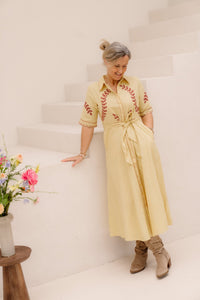 Osmina Dress Yellow - Bij Keesje - Ange - jurk