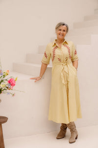Osmina Dress Yellow - Bij Keesje - Ange - jurk