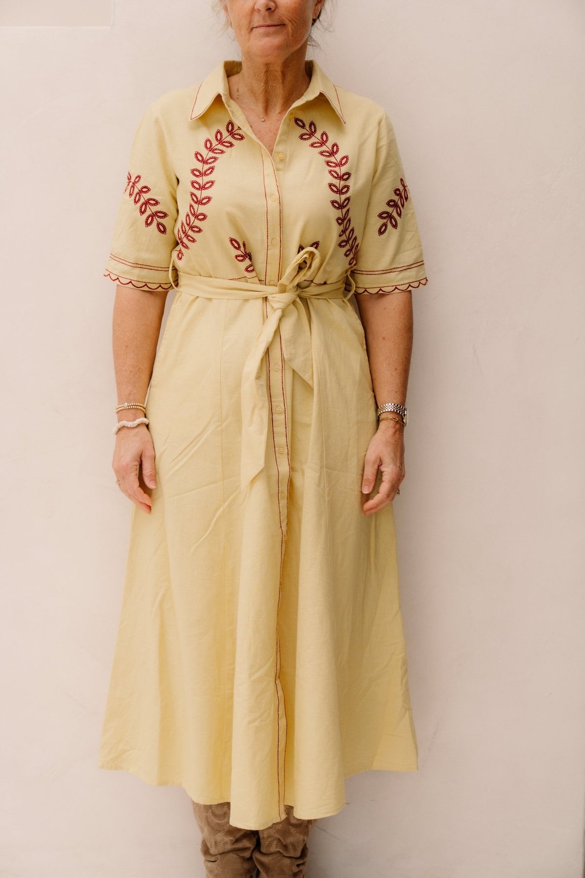Osmina Dress Yellow - Bij Keesje - Ange - jurk