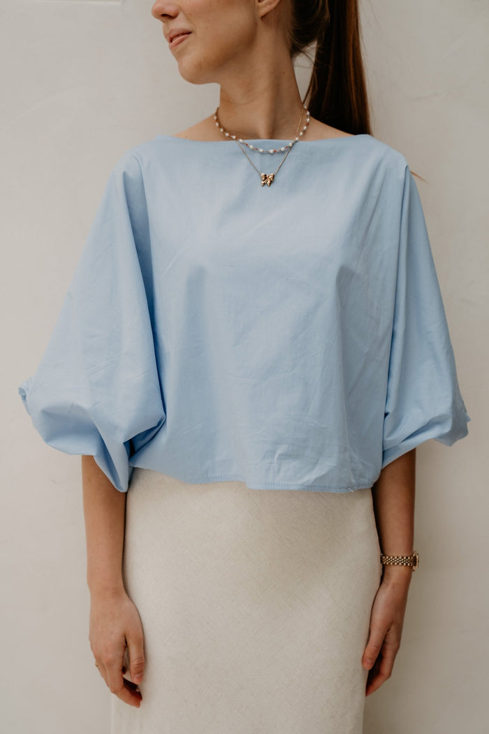 Oukje Blouse Blue - Bij Keesje - Bij Keesje - Blouse