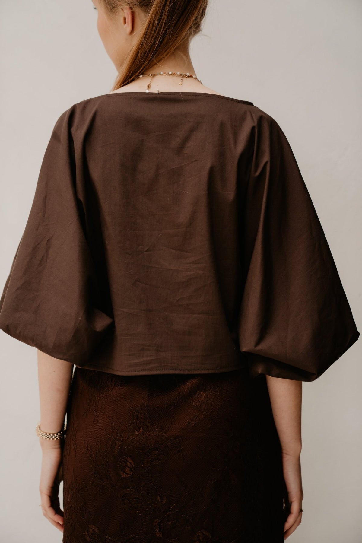 Oukje Blouse Brown - Bij Keesje - Bij Keesje - Blouse