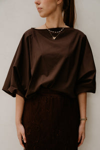 Oukje Blouse Brown - Bij Keesje - Bij Keesje - Blouse