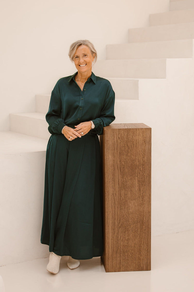 Oversized blouse deep teal B777 - Bij Keesje - K - design