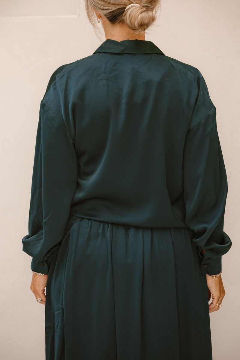 Oversized blouse deep teal B777 - Bij Keesje - K - design