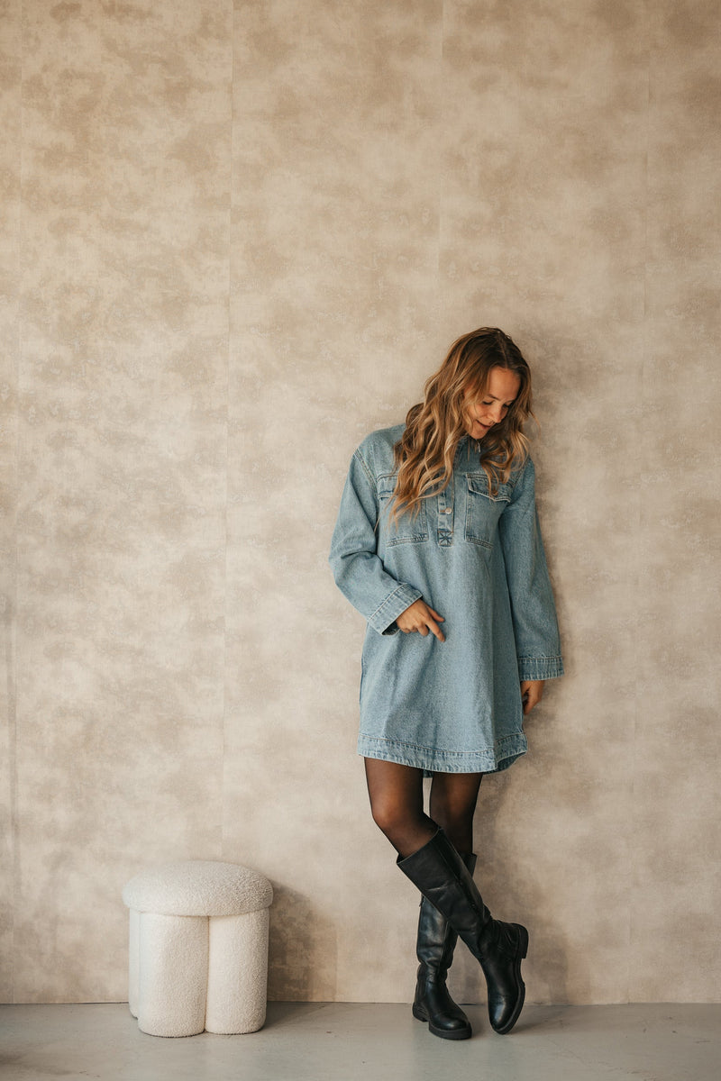 Paras denim dress - Bij Keesje