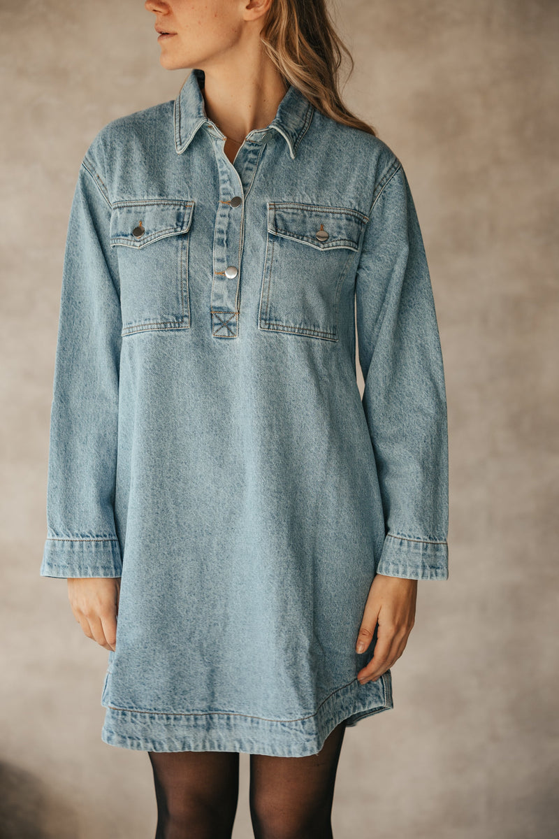 Paras denim dress - Bij Keesje