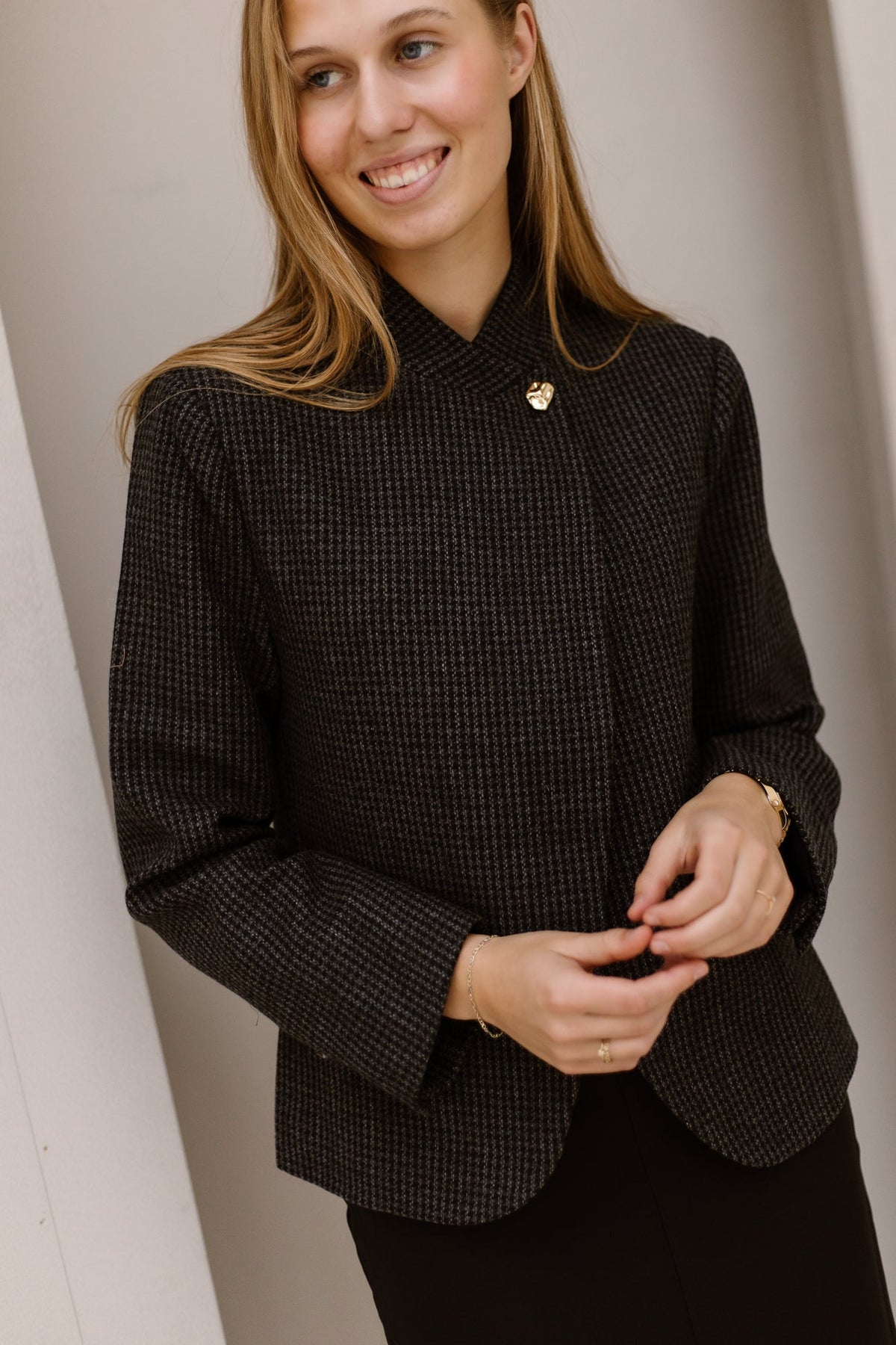 Paria check blazer - Bij Keesje - Neo Noir - Blazer