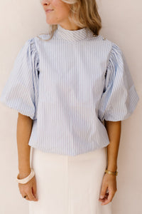 Parisa Stripe Blouse Light Blue - Bij Keesje - Neo Noir - Blouse
