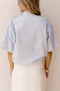 Parisa Stripe Blouse Light Blue - Bij Keesje - Neo Noir - Blouse