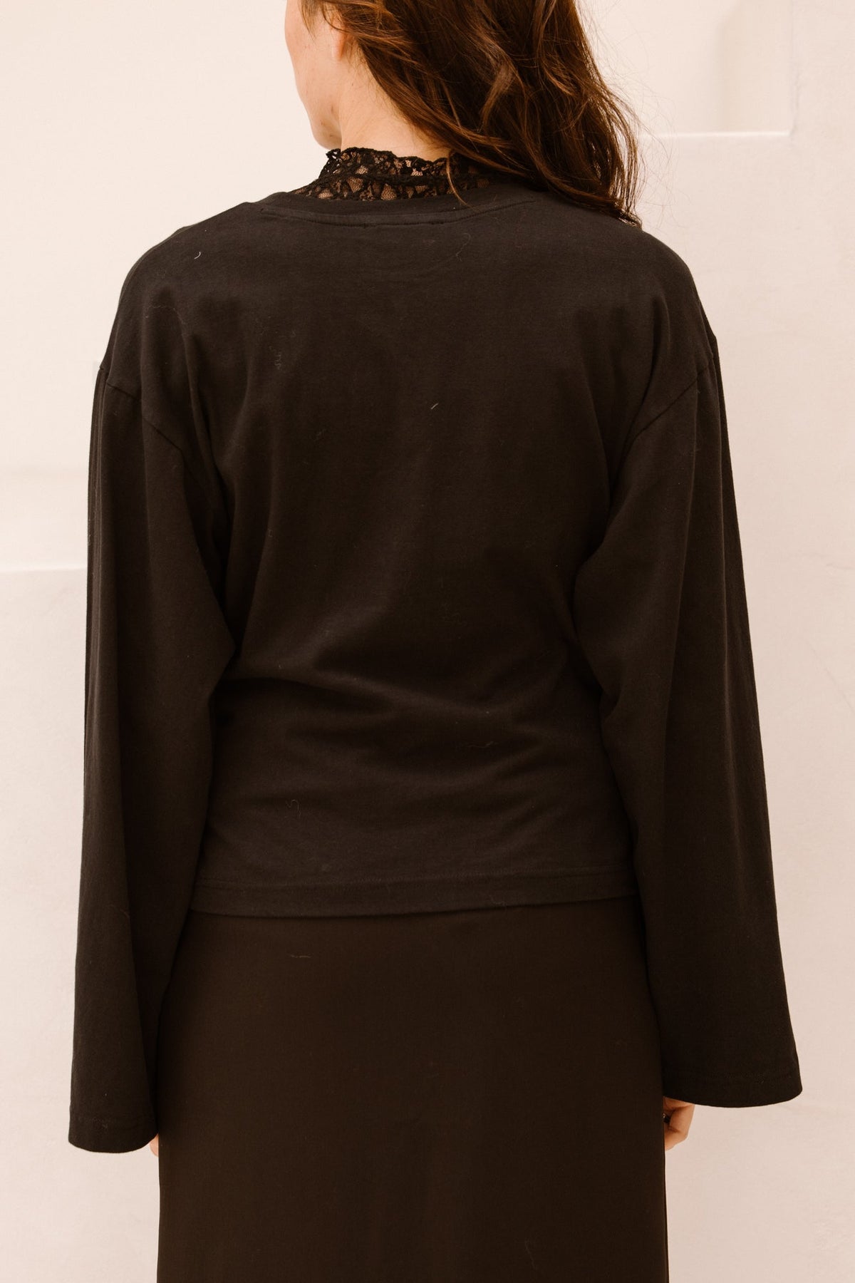 Paska boxy long tee long sleeve black - Bij Keesje - Neo Noir