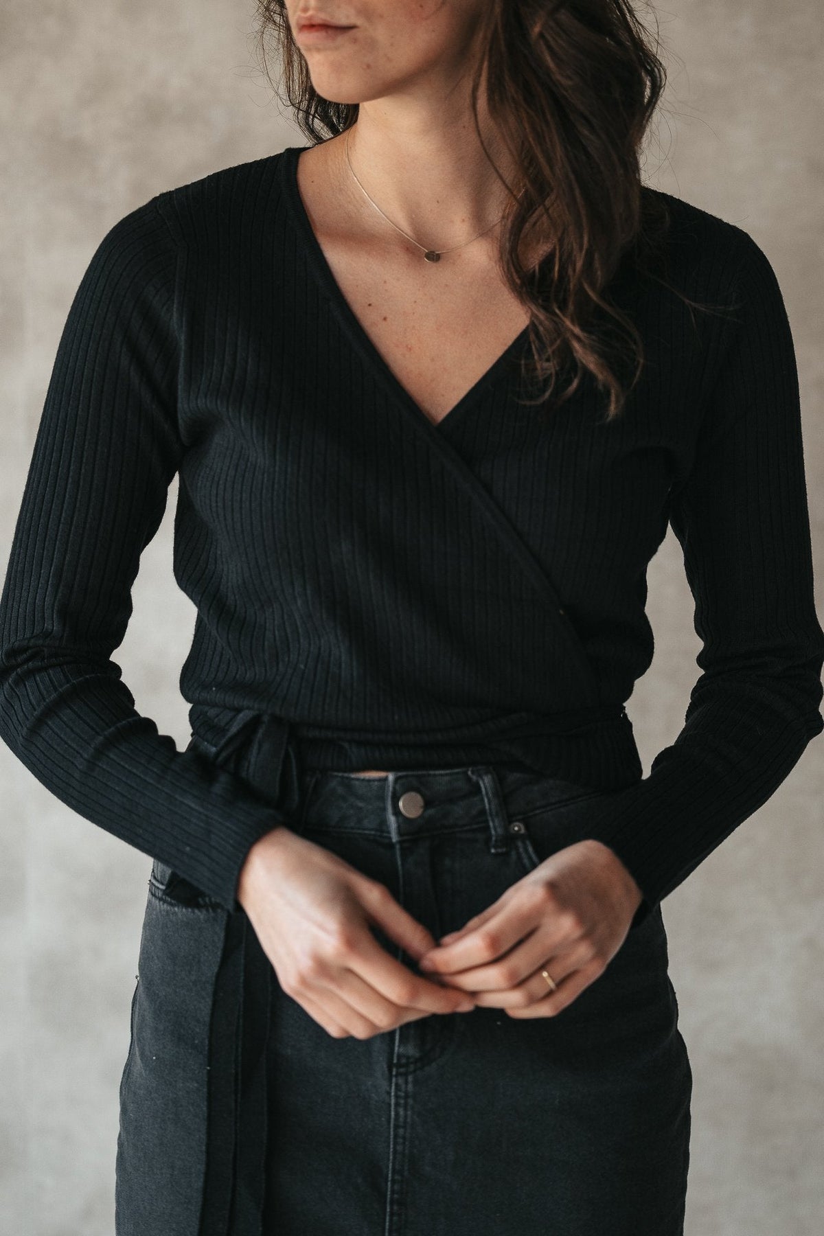 Patricia cardigan black - Bij Keesje