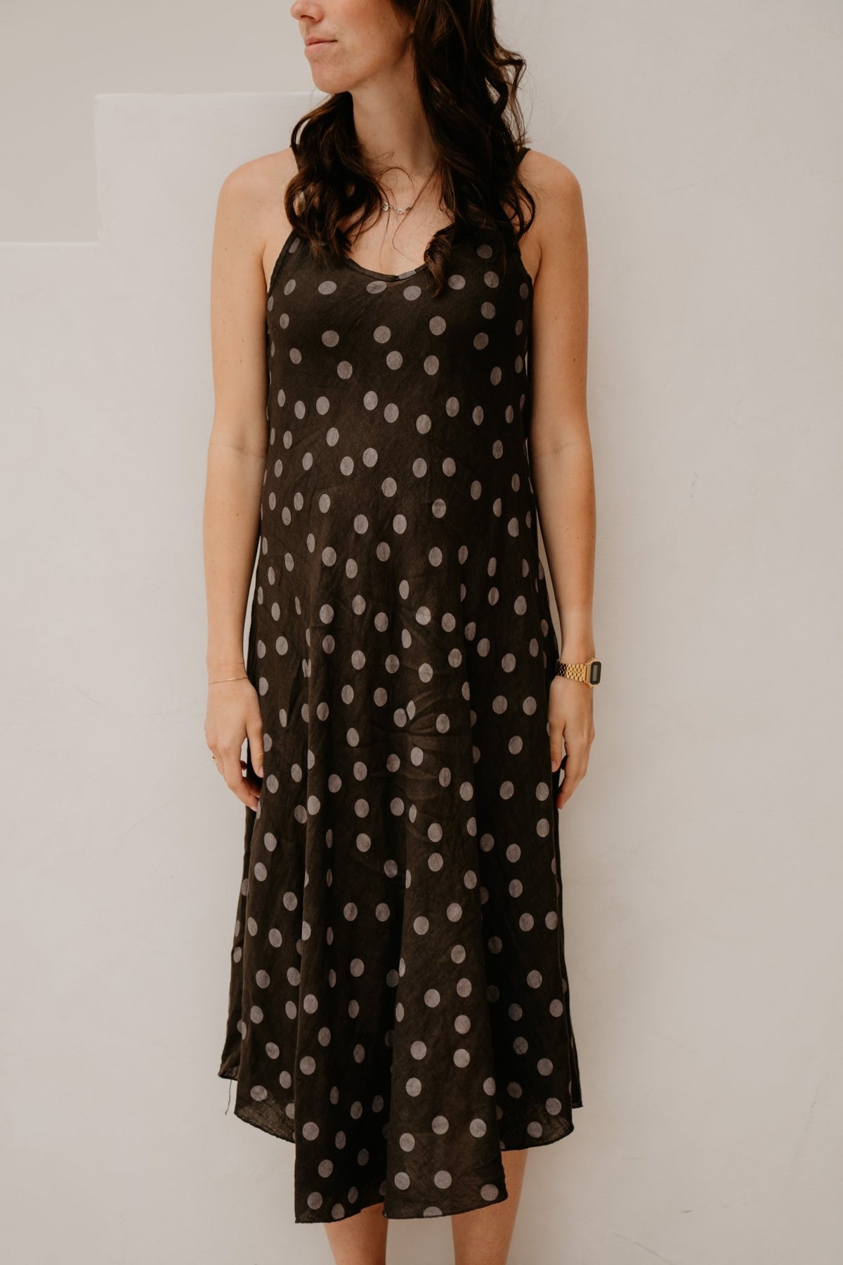 Paula dots dress chocolate - Bij Keesje - Bij Keesje - Jurk