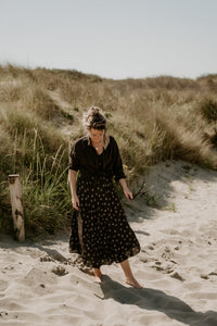 Paula dots dress chocolate - Bij Keesje - Bij Keesje - Jurk